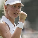 Une victoire qui fait plaisir à Jil Teichmann KEYSTONE/ALESSANDRO DELLA VALLE
